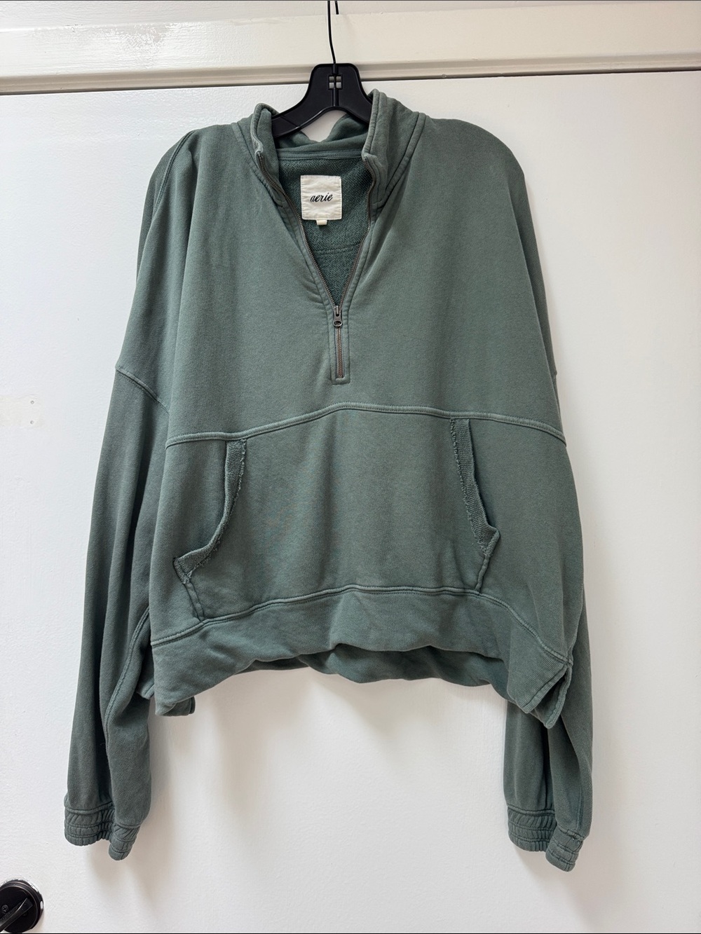 aerie Green Half-Zip Pullover